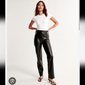 Abercrombie Vegan Leather Panta